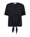 Lava Blus Med Knyt Dam Navy Blazer Freequent | Smilebutiken