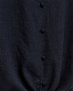 Lava Blouse With Tie Women Navy Blazer Freequent | Smilebutiken
