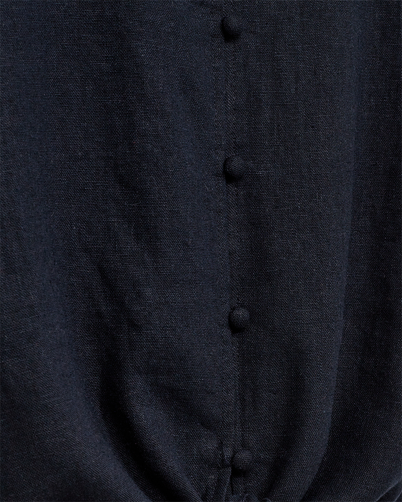 Lava Blouse With Tie Women Navy Blazer Freequent | Smilebutiken