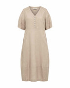 Lava Midi Dress Women Sand Melange | Smilebutiken - Freequent