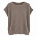 Laya Stickad Väst Dam Grå Beige Dark Fango | Smilebutiken - Marta du Château