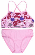 Leah Bikini Pink Blommig Rosa Barn Junior - Lindberg