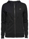 Lina Sweat Zip Hoodie Black Women - ONLY PLAY