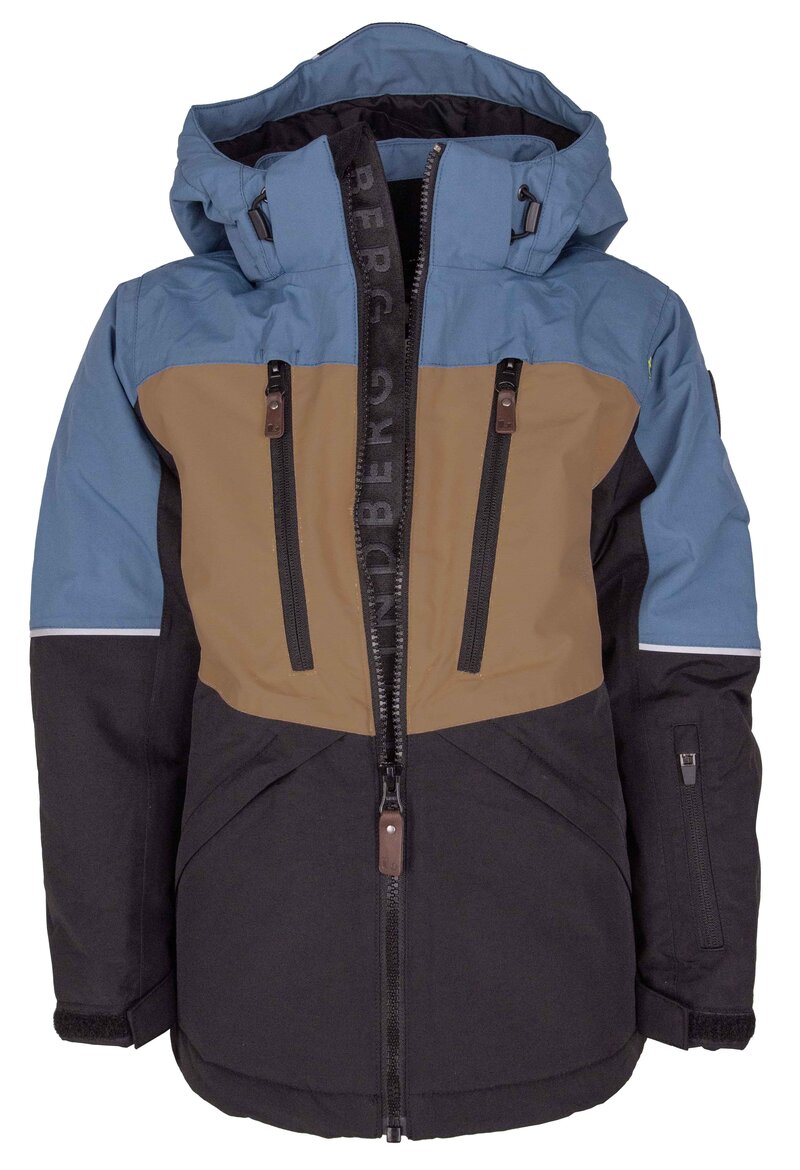 Alpine Winter Jacket Kids & Junior Blue Black Lindberg