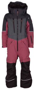 Alpine Vinteroverall Barn & Junior Black Cerise Lindberg