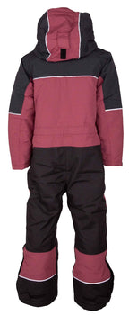 Alpine Winter Overall Children & Junior Black Cerise Lindberg