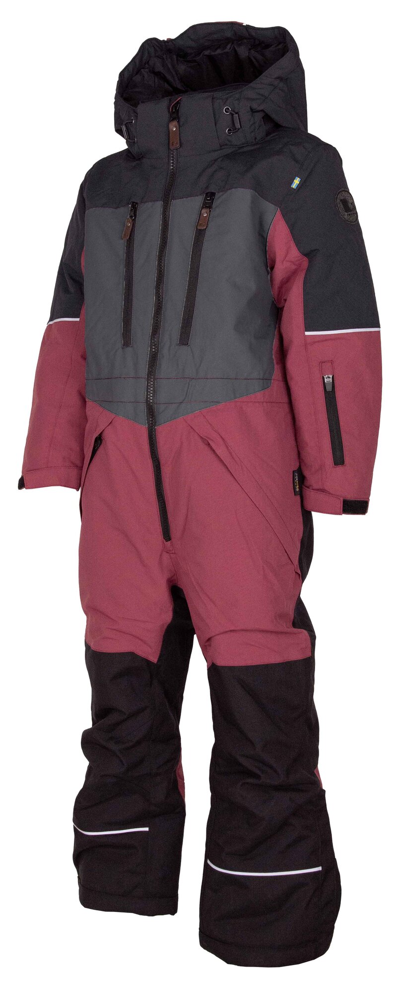 Alpine Winter Overall Children & Junior Black Cerise Lindberg