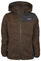 Bormio Fleecejacka Barn & Junior Dark Brown - Lindberg
