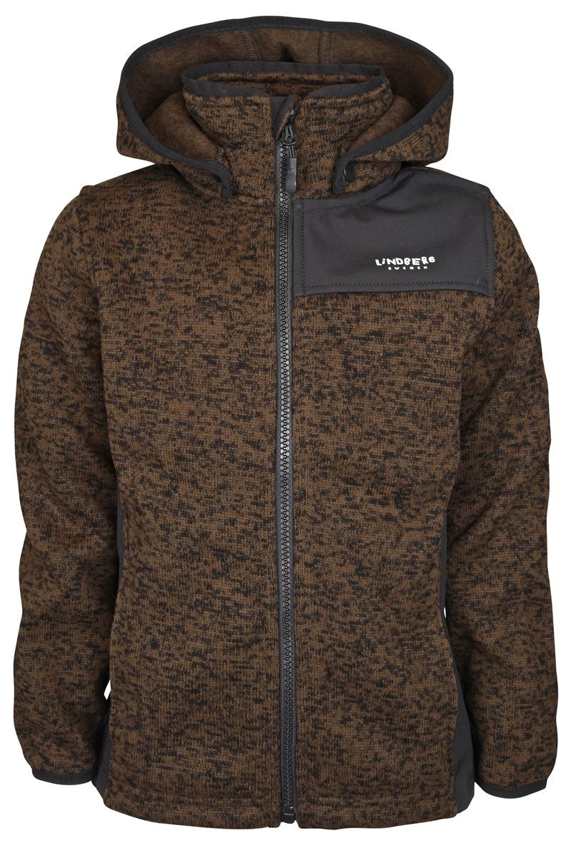 Bormio Fleece Jacket Kids & Junior Dark Brown - Lindberg