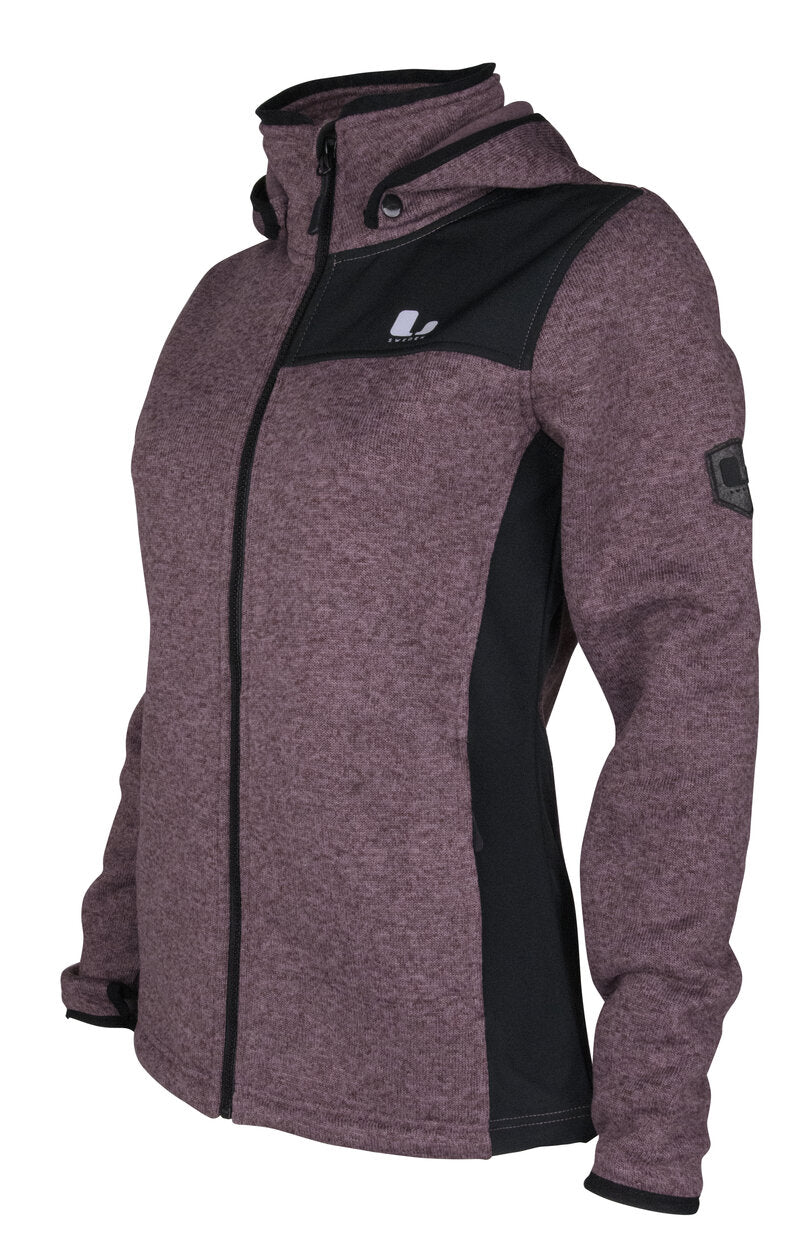 Bormio Fleece Jacket Women Dusty Mauve Lindberg