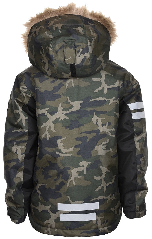 Camo Vinterjacka Barn & Junior Mörkgrön - Lindberg