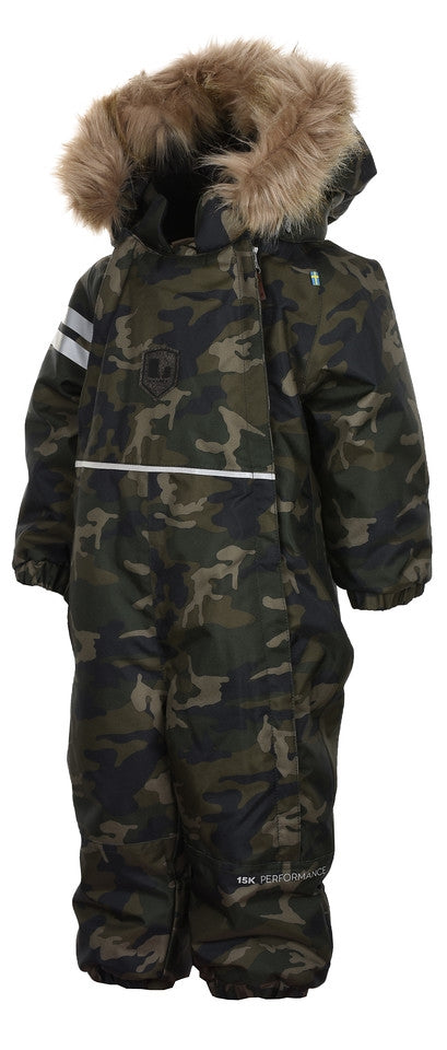 Camo Vinteroverall Baby Mörkgrön - Lindberg