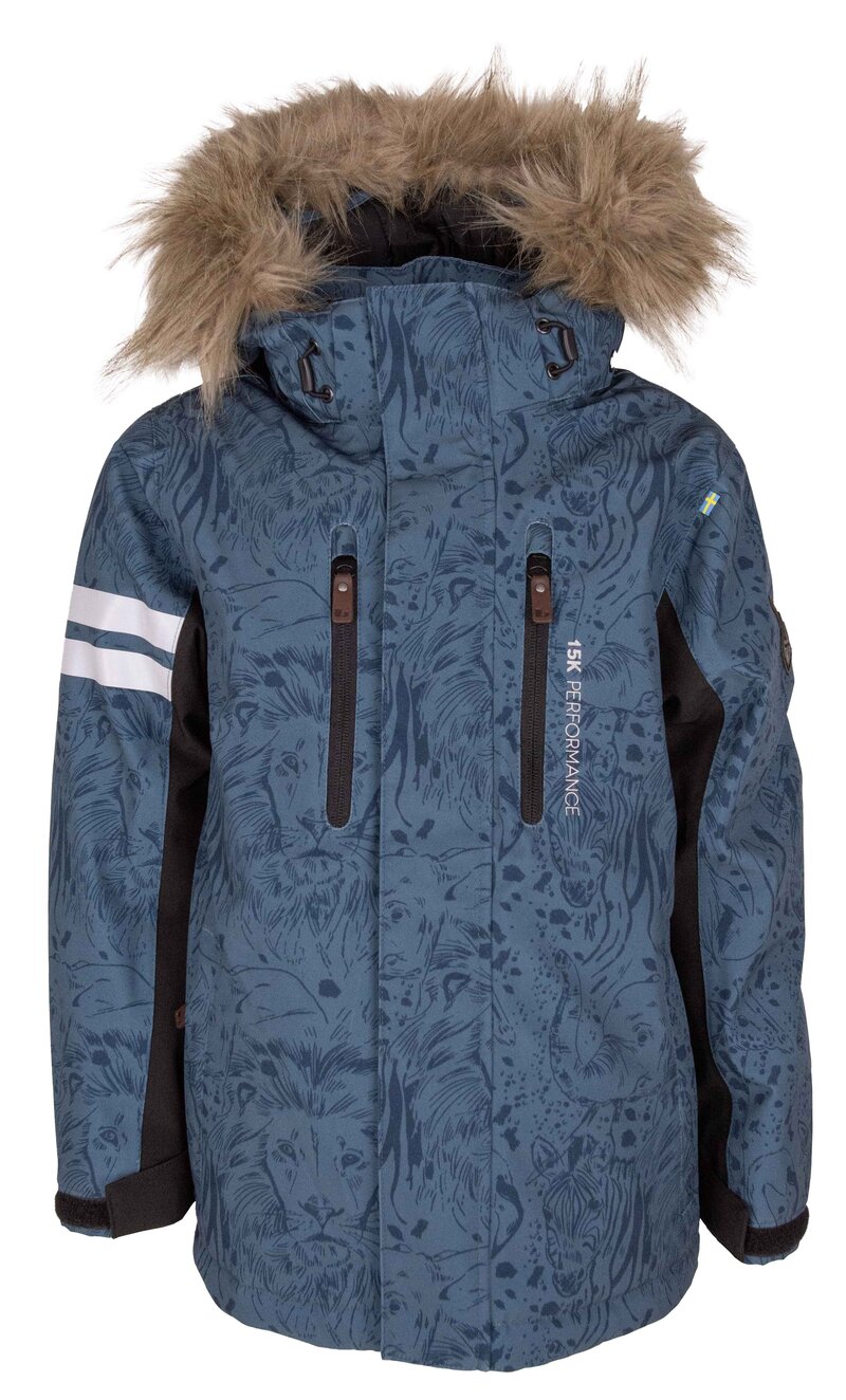 Colden Vinterjacka Barn & Junior Denim Blue Lindberg