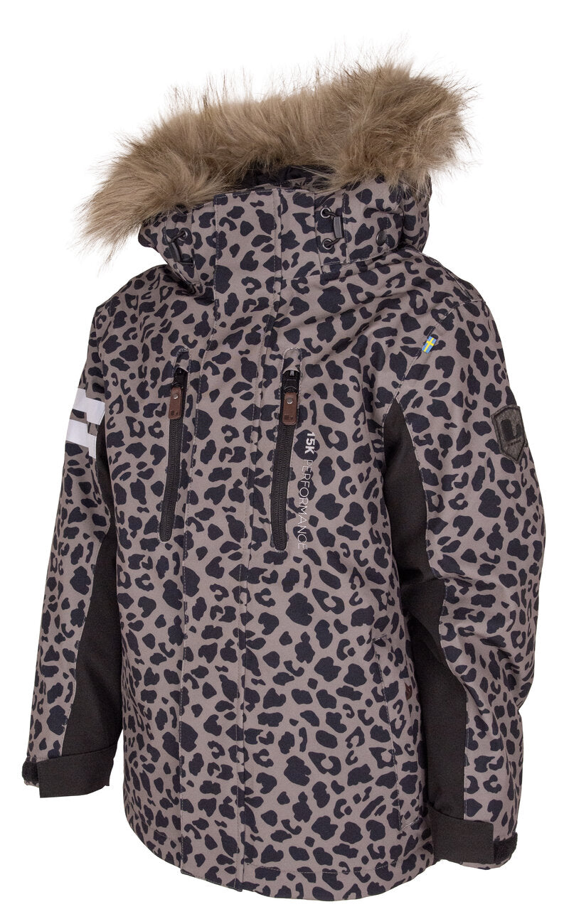 Colden Winter Jacket Kids & Junior Latte Black Lindberg