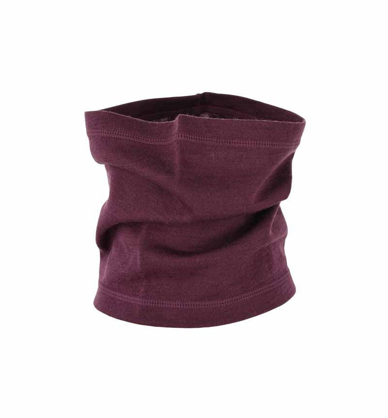Delsbo Merino Neck Warmer Plum - Lindberg