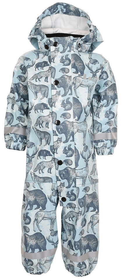 Djurås Unlined Rain Overall Kids Light Blue - Lindberg