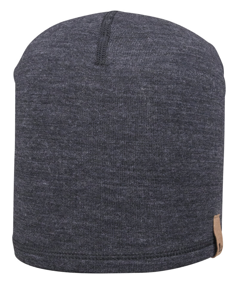 Flen Merino Beanie Black Melange - Lindberg