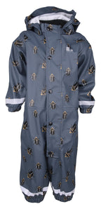 Forshem Ofodrad Regnoverall Barn Blue Black Lindberg