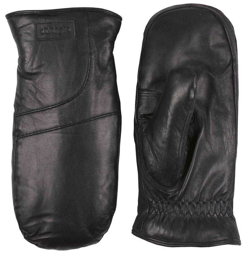Frost Leather Mitten Black Lindberg