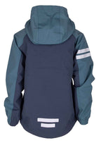 Lingbo Shell Jacket Kids & Junior Turquoise Navy Lindberg