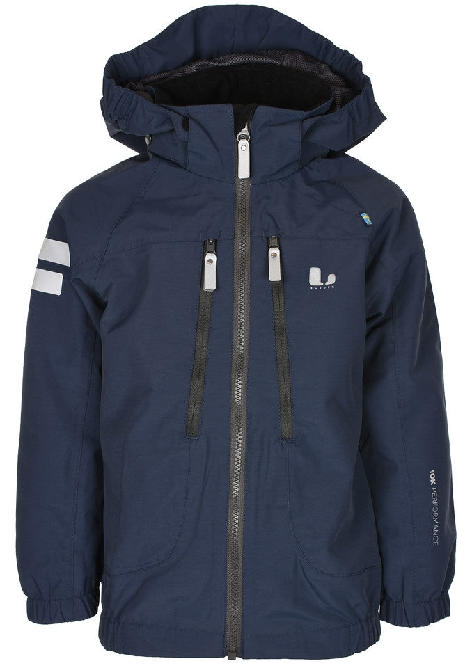Lingbo Shell Jacket Kids Junior Navy Dark Blue - Lindberg