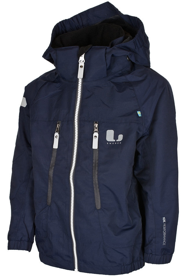Lingbo Shell Jacket Kids Junior Navy Dark Blue - Lindberg