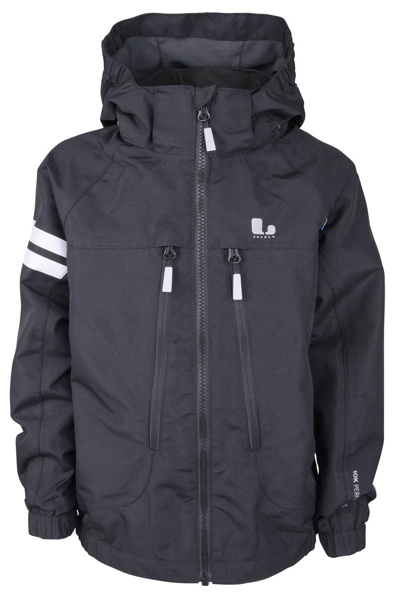 Lingbo Shell Jacket Kids Junior Black - Lindberg