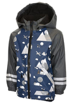 Lysekil Lined Rain Set Kids Blue - Lindberg