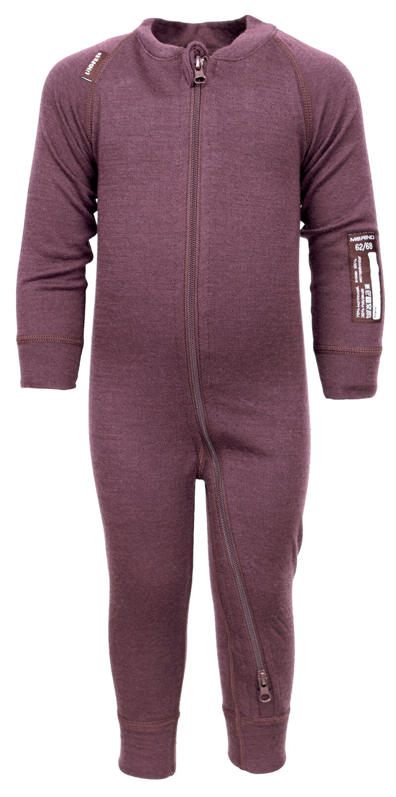 Merino Overall Base Layer Kids Dry Rose Lindberg