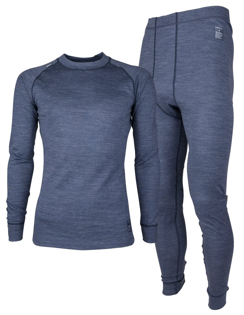 Men's Merino Wool Base Layer Orion Blue Lindberg