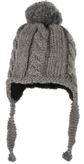 Micro Stickad Mössa Baby Antracite - Lindberg