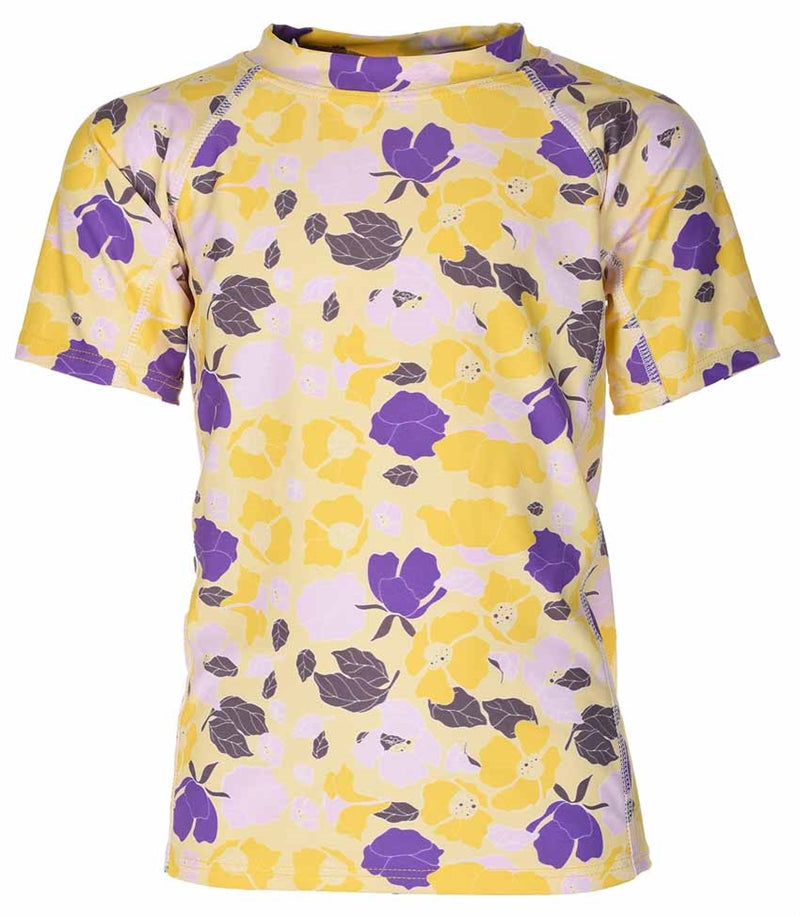 Ocean Short Sleeve Sun Protection Tröja Barn Yellow - Lindberg