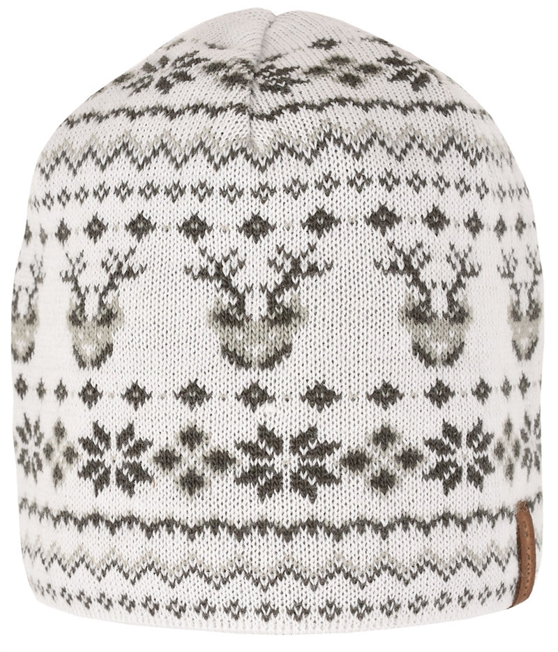 Reindeer Winter Hat Baby White - Lindberg