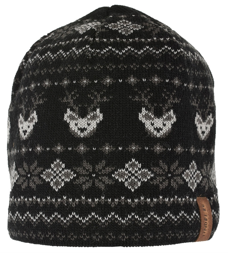 Reindeer Winter Hat Baby Black - Lindberg