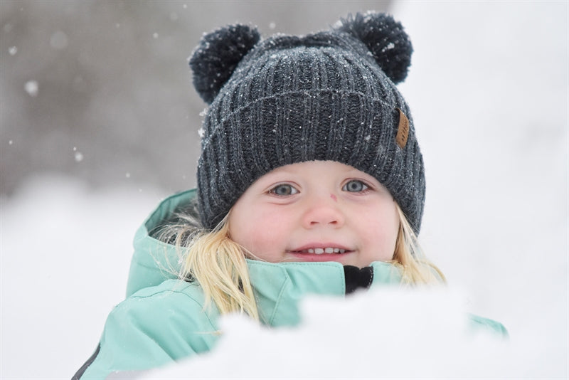 Roxtuna Winter Beanie Baby Anthracite - Lindberg