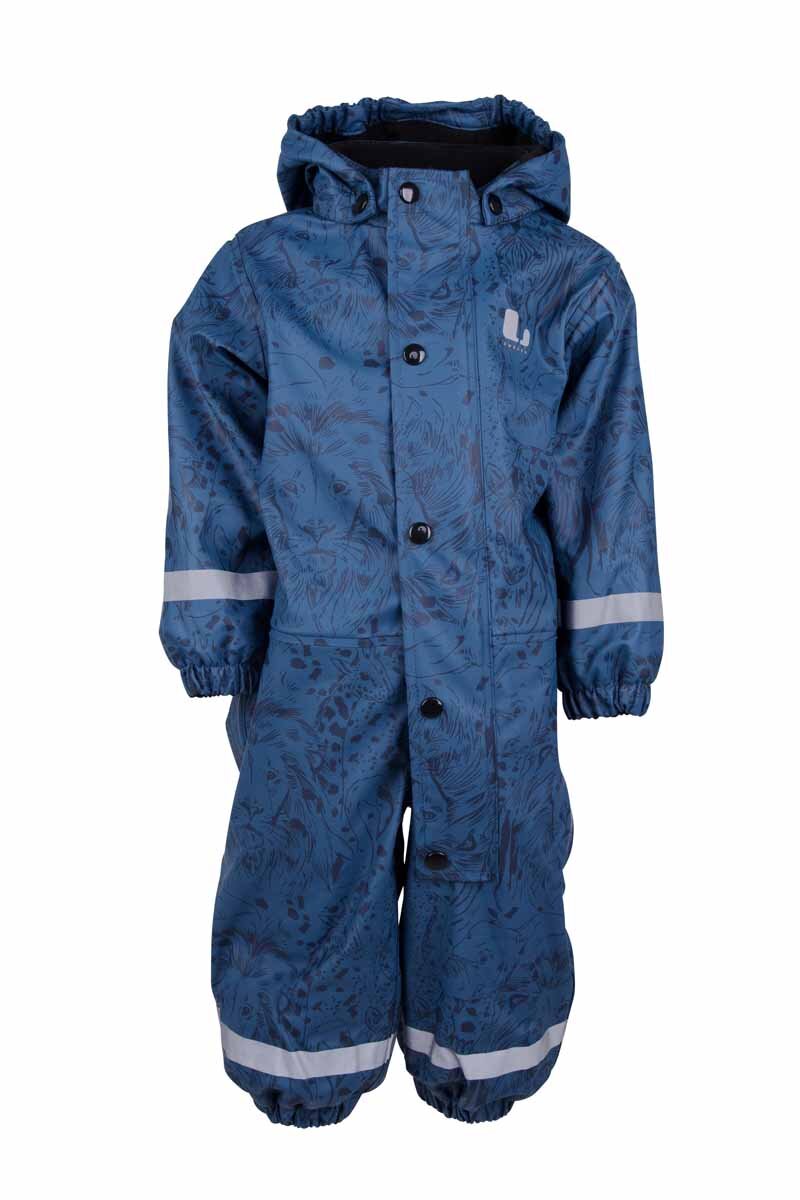 Vattnadal Lined Rain Overall Children Blue Lindberg