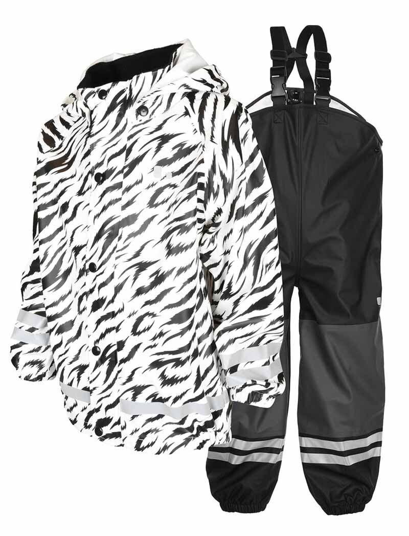 Zebra Unlined Rain Set Kids White - Lindberg
