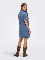 Lisa Jeansklänning Dam Medium Blue Denim | Smilebutiken - ONLY