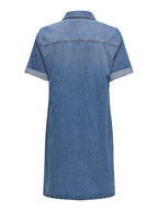 Lisa Jeansklänning Dam Medium Blue Denim | Smilebutiken - ONLY