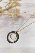 Lolo & Yaya Alia Necklace Women Black Gold - Lolo & Yaya