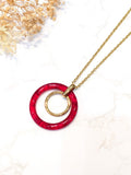 Lolo & Yaya Alia Necklace Women Red Gold - Lolo & Yaya