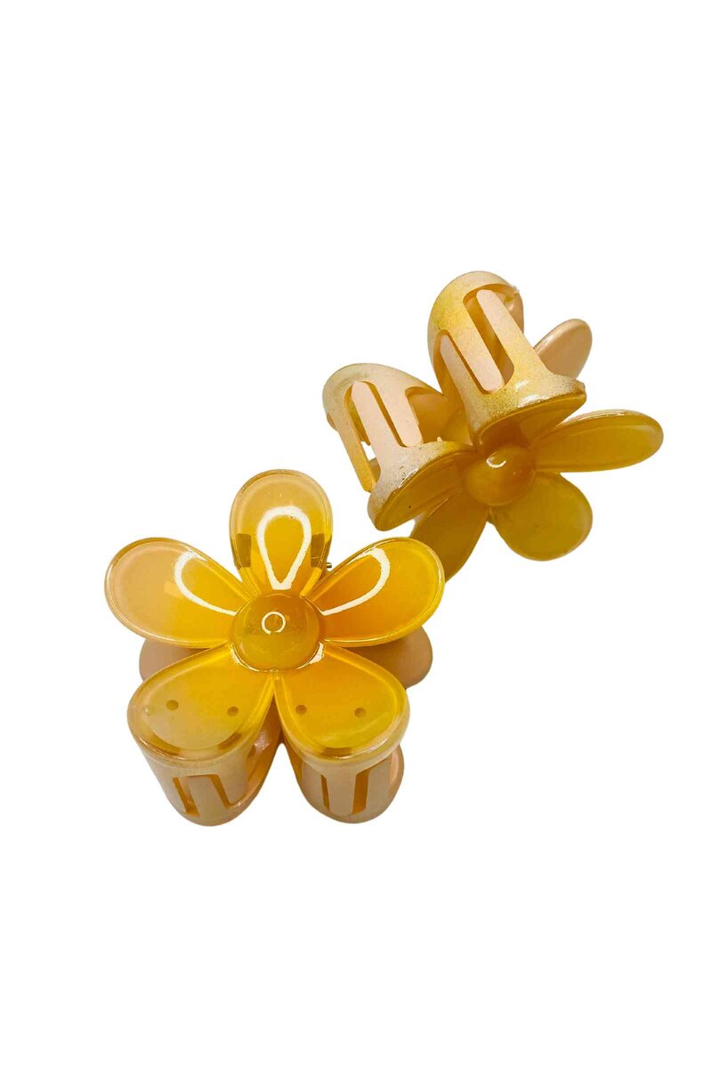 Flower 1-pack Hair Clip Women Yellow LOLO & YAYA