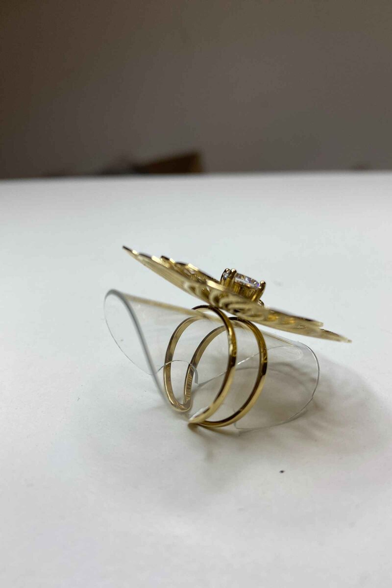 Flower Ring Ladies Gold LOLO & YAYA
