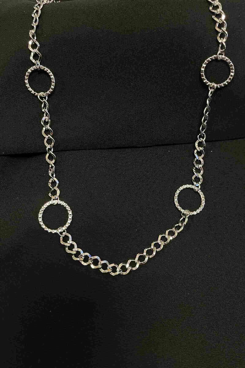 Necklace Women Silver-coloured with Circles LOLO & YAYA