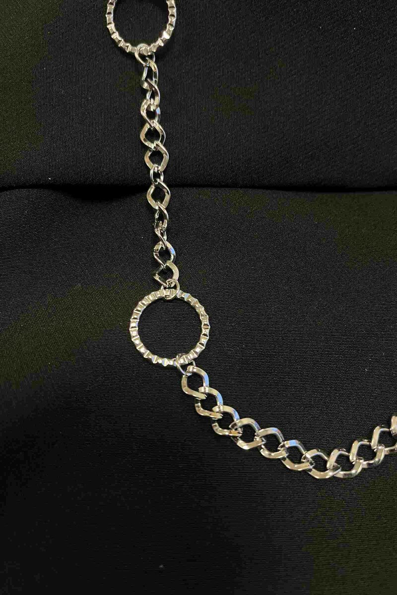 Necklace Women Silver-coloured with Circles LOLO & YAYA