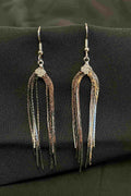 Dangling Glitter Earrings Women Silver LOLO & YAYA