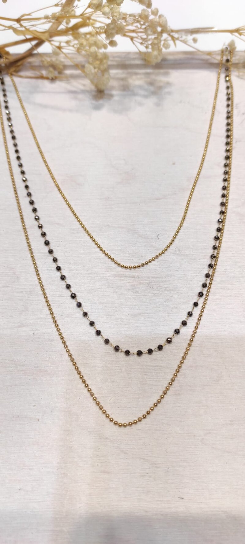 Isolde Halsband Dam Maroon LOLO & YAYA