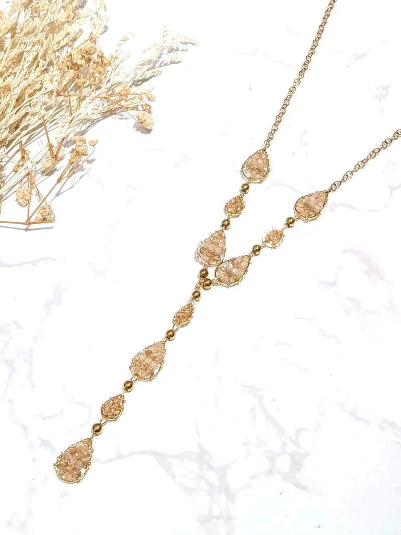 Lolo & Yaya Jiselle Necklace Women Beige - Lolo & Yaya