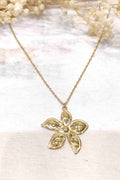 Vendela Necklace Women Golden Flower LOLO & YAYA