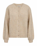 Louisa Cardigan Dam Moonbeam Melange | Smilebutiken - Freequent